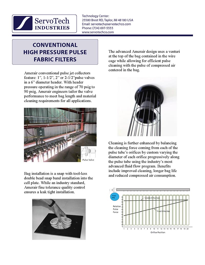 Conventional HPP Fabric Filters